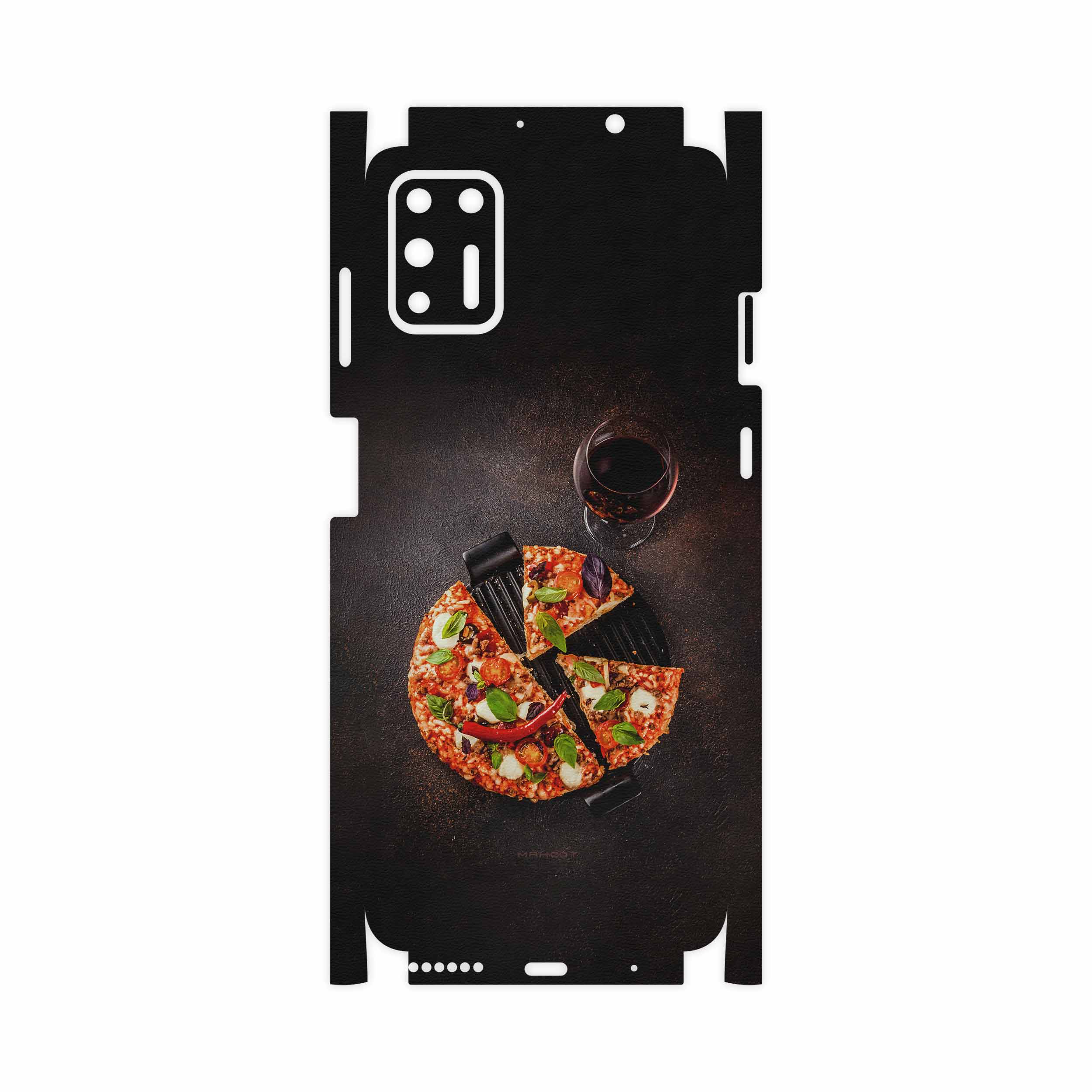 برچسب پوششی ماهوت مدل Pizza-FullSkin مناسب برای گوشی موبایل موتورولا Moto G9 Plus