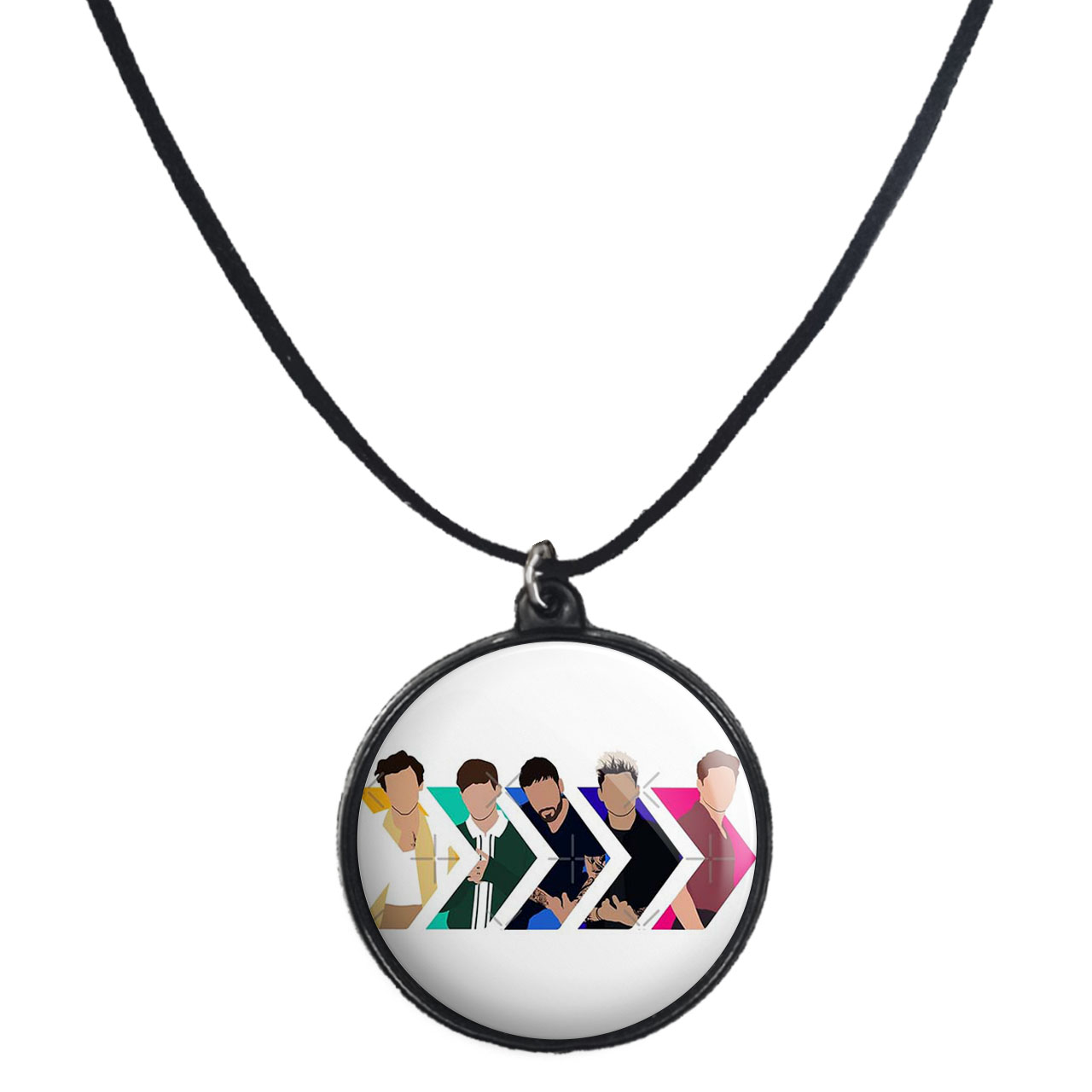 گردنبند پرمانه طرح One Direction کد pmb.13552 مدل دو طرفه