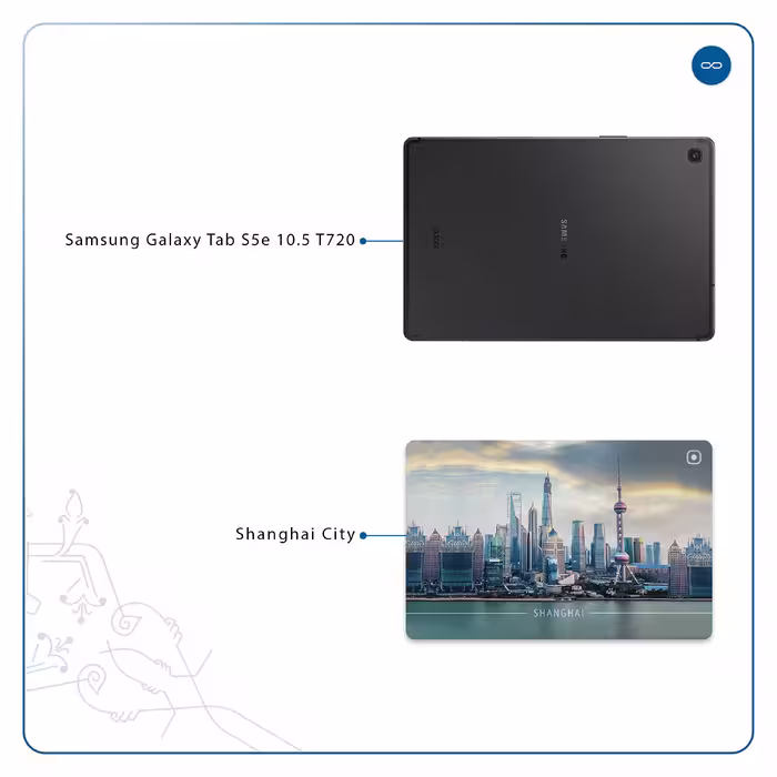 برچسب پوششی ماهوت مدل Shanghai City مناسب برای تبلت سامسونگ Galaxy Tab S5e 10.5 2019 T720
