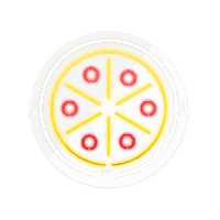 چراغ دیواری نئون دیزاین طرح Pizza_MLC