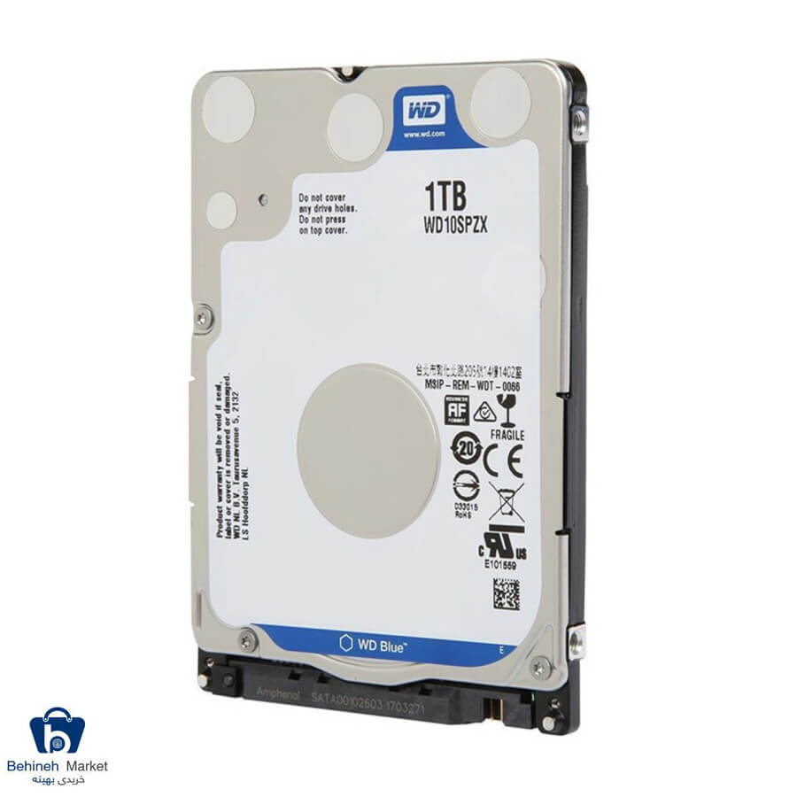 هارد اینترنال لپ تاپ وسترن دیجیتال مدل WD10SPZX ظرفیت 1 ترابایت