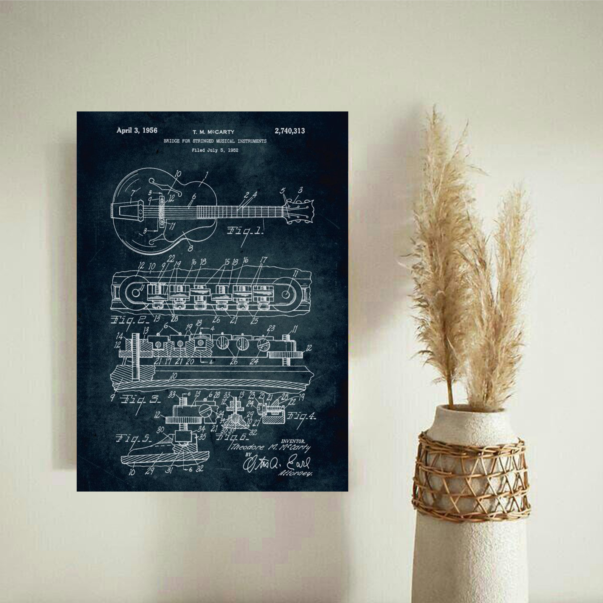 تابلو شاسی مدل آرت طرح ویولون کد FE5