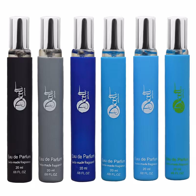 عطر جیبی مردانه دکلت مدل CHARMER حجم 20 میلی لیتر مجموعه 6 عددی