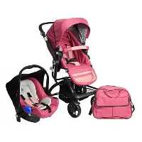 سرویس کالسکه نوزاد برند PIERRE CARDIN صورتی