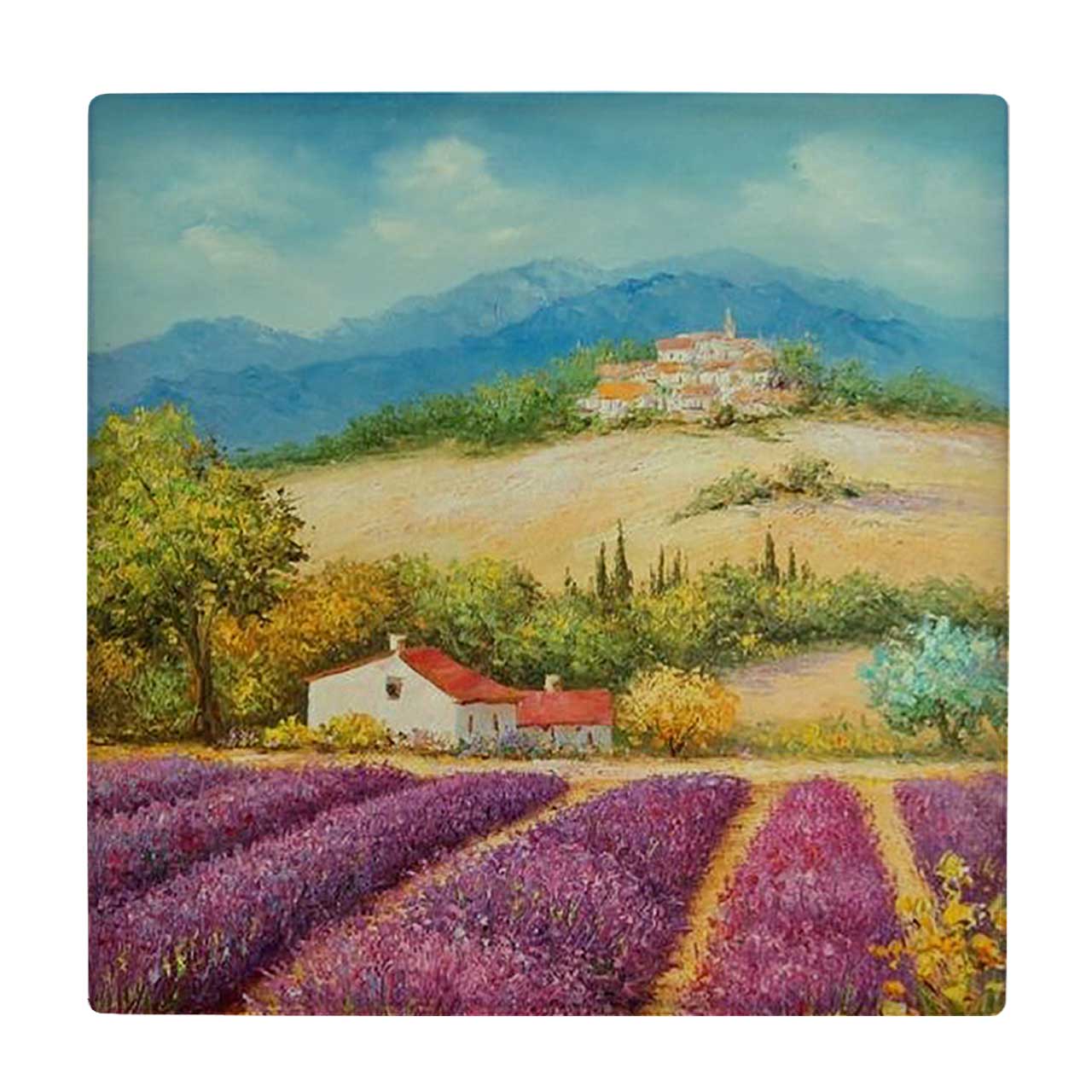  کاشی کارنیلا طرح نقاشی مزرعه کد wkk993