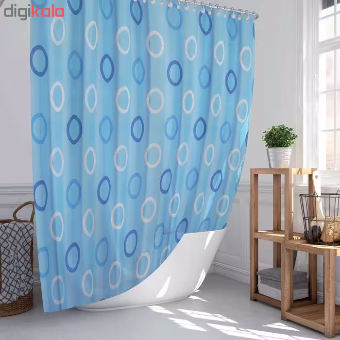 پرده حمام دلفین کد TOR- 5033 سایز 200×180 سانتی متر 