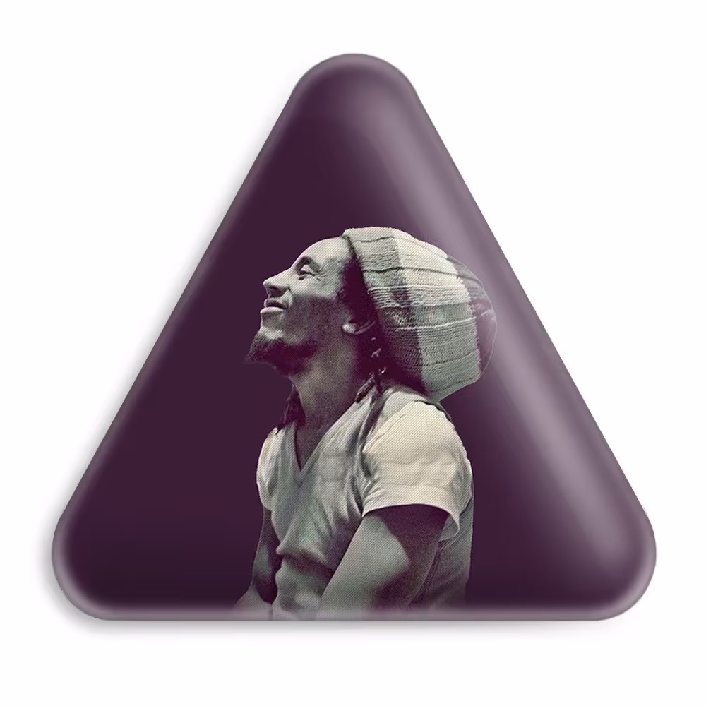 پیکسل خندالو طرح باب مارلی مدل مثلثی کد 3274