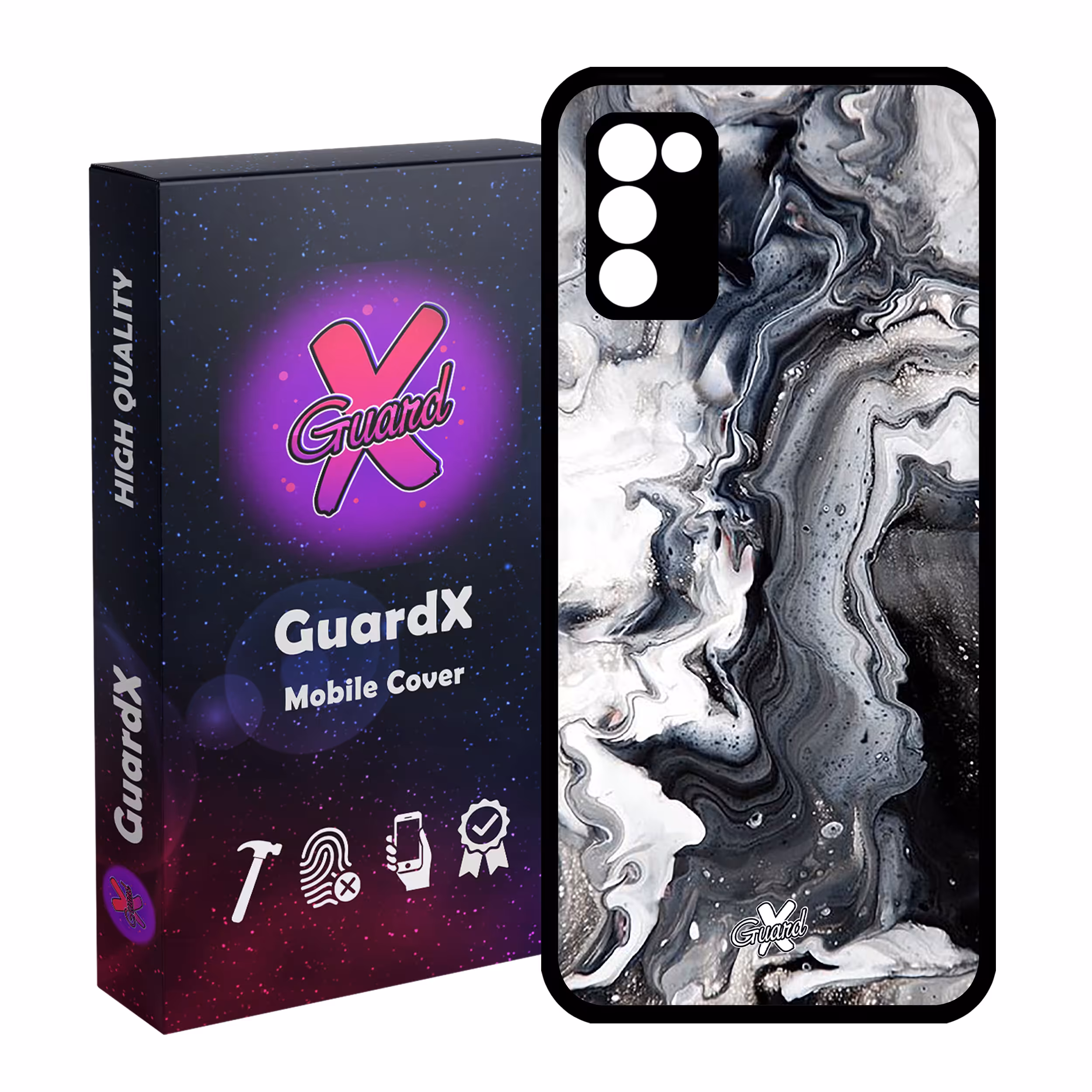 کاور گارد ایکس طرح ماربل مدل Glass10277 مناسب برای گوشی موبایل سامسونگ Galaxy A02s / M02s