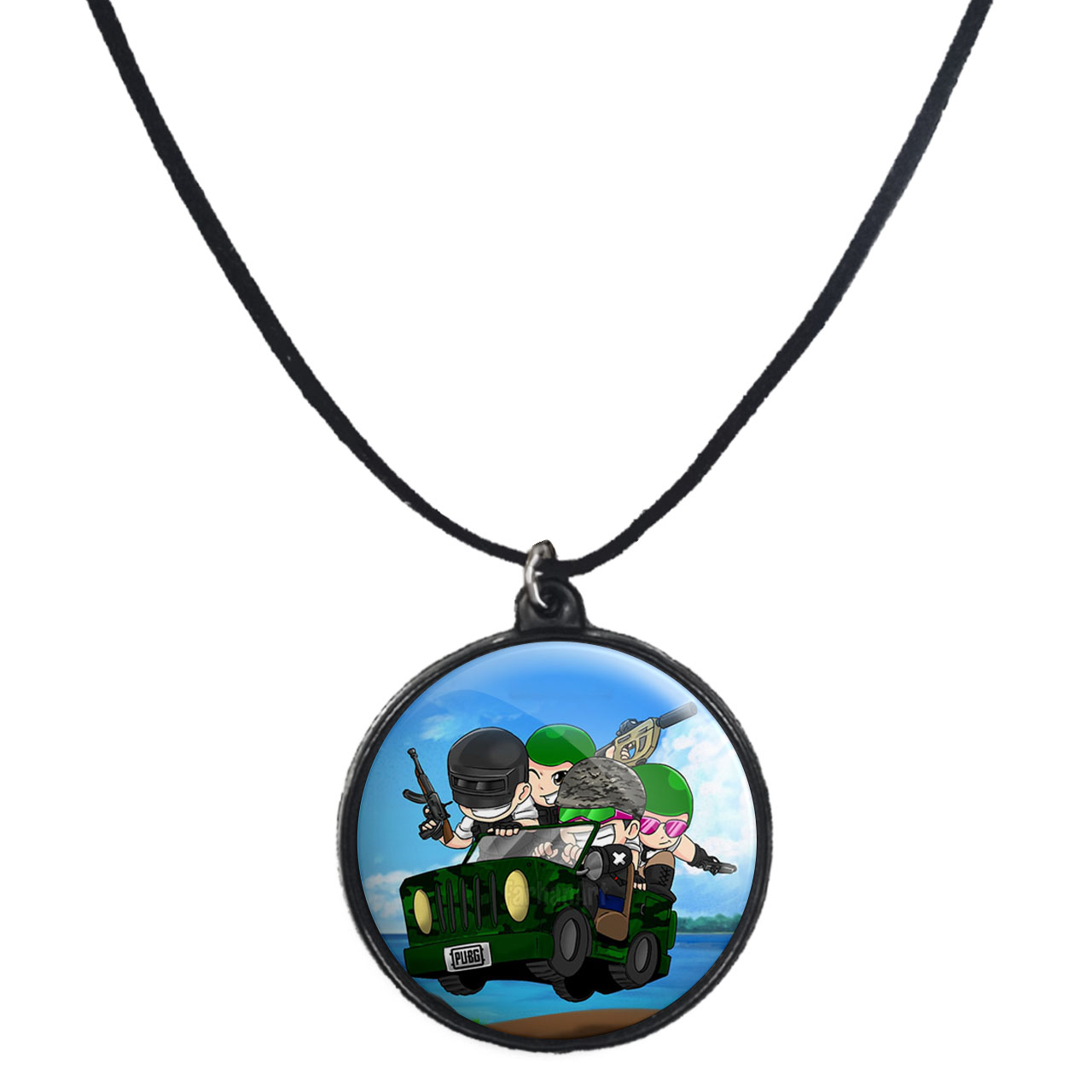 گردنبند پرمانه طرح PUBG کد pmb.28030مدل دو طرفه