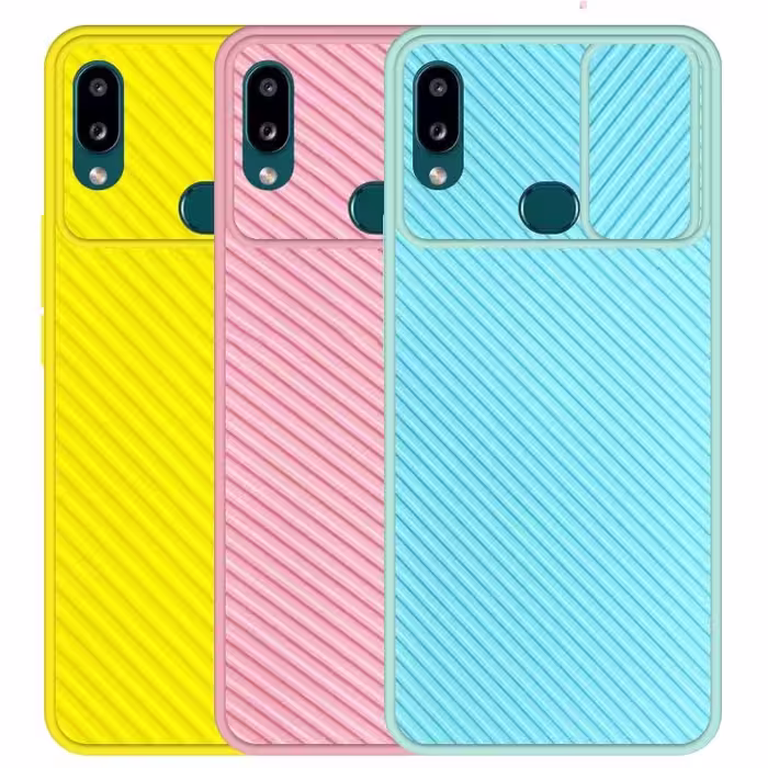 قاب و گارد محافظ مناسب برای گوشی Samsung Galaxy A10S مدل اسلاید کمرا طرح رنگی کشویی