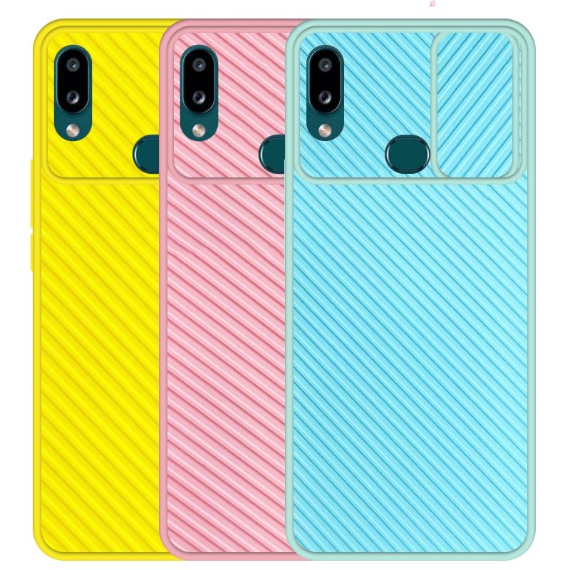 قاب و گارد محافظ مناسب برای گوشی Samsung Galaxy A10S مدل اسلاید کمرا طرح رنگی کشویی