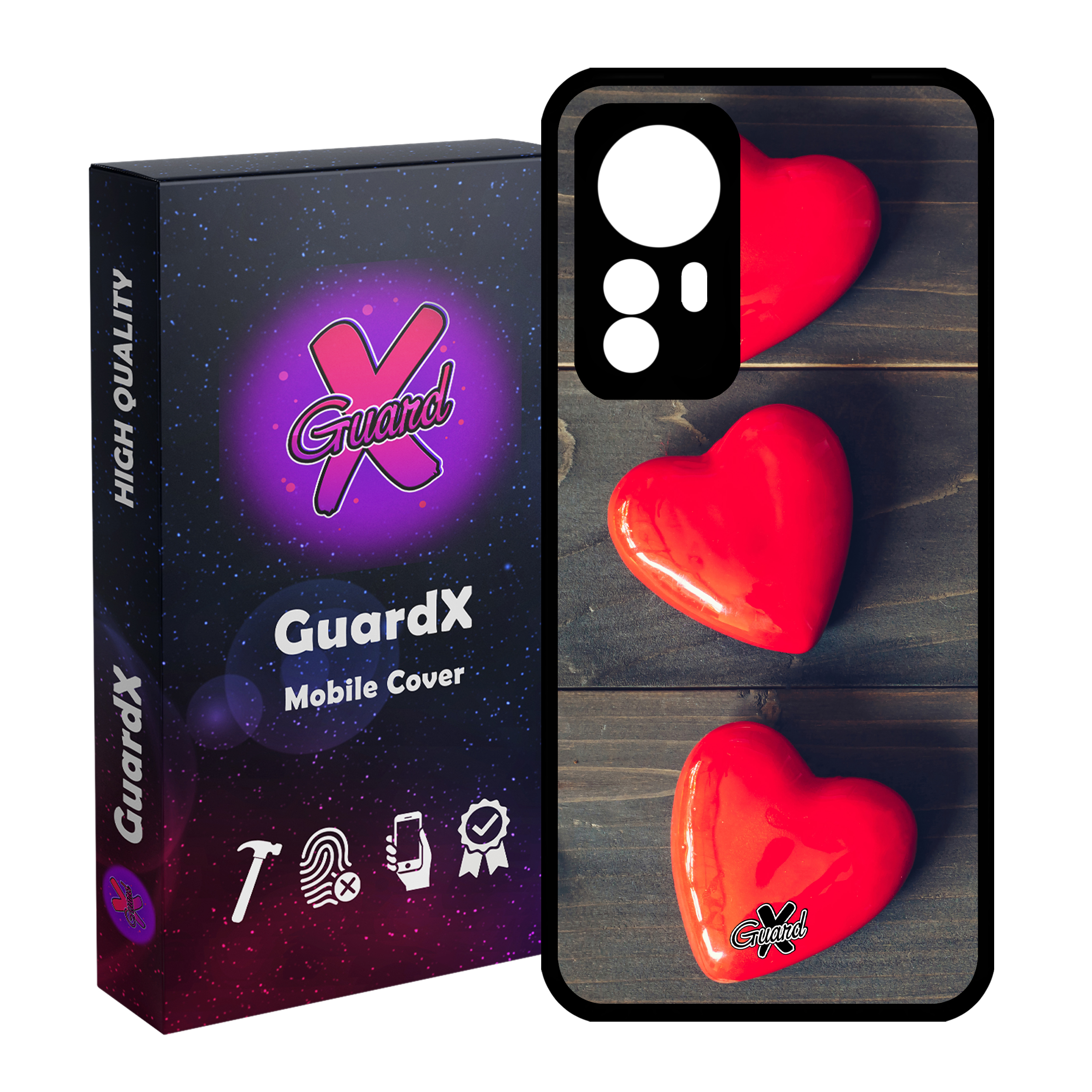 کاور گارد ایکس طرح Love مدل Glass10181 مناسب برای گوشی موبایل شیائومی Mi 12 Pro/Mi 12S Pro