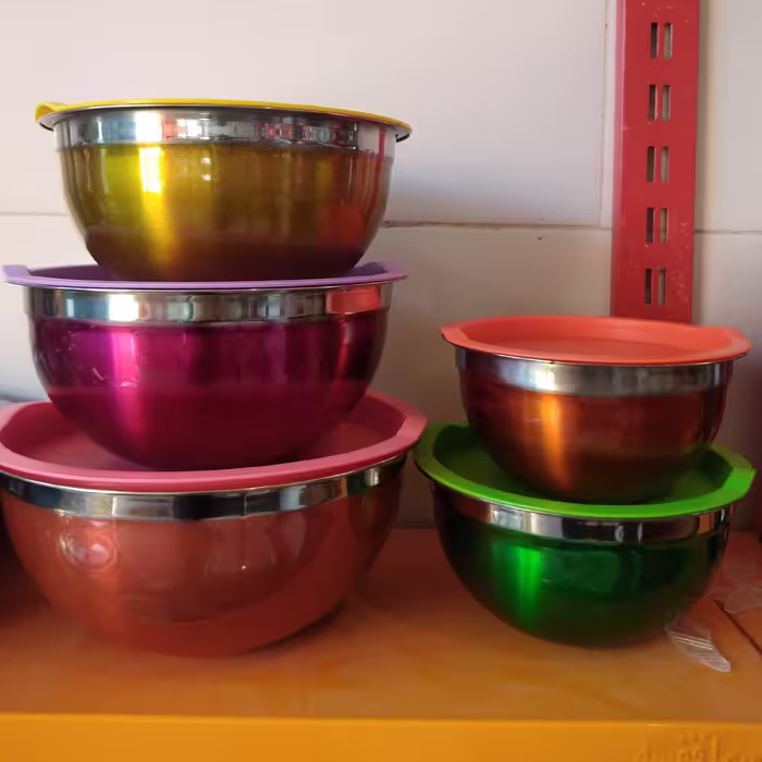 کاسه استیل 5 تیکه 