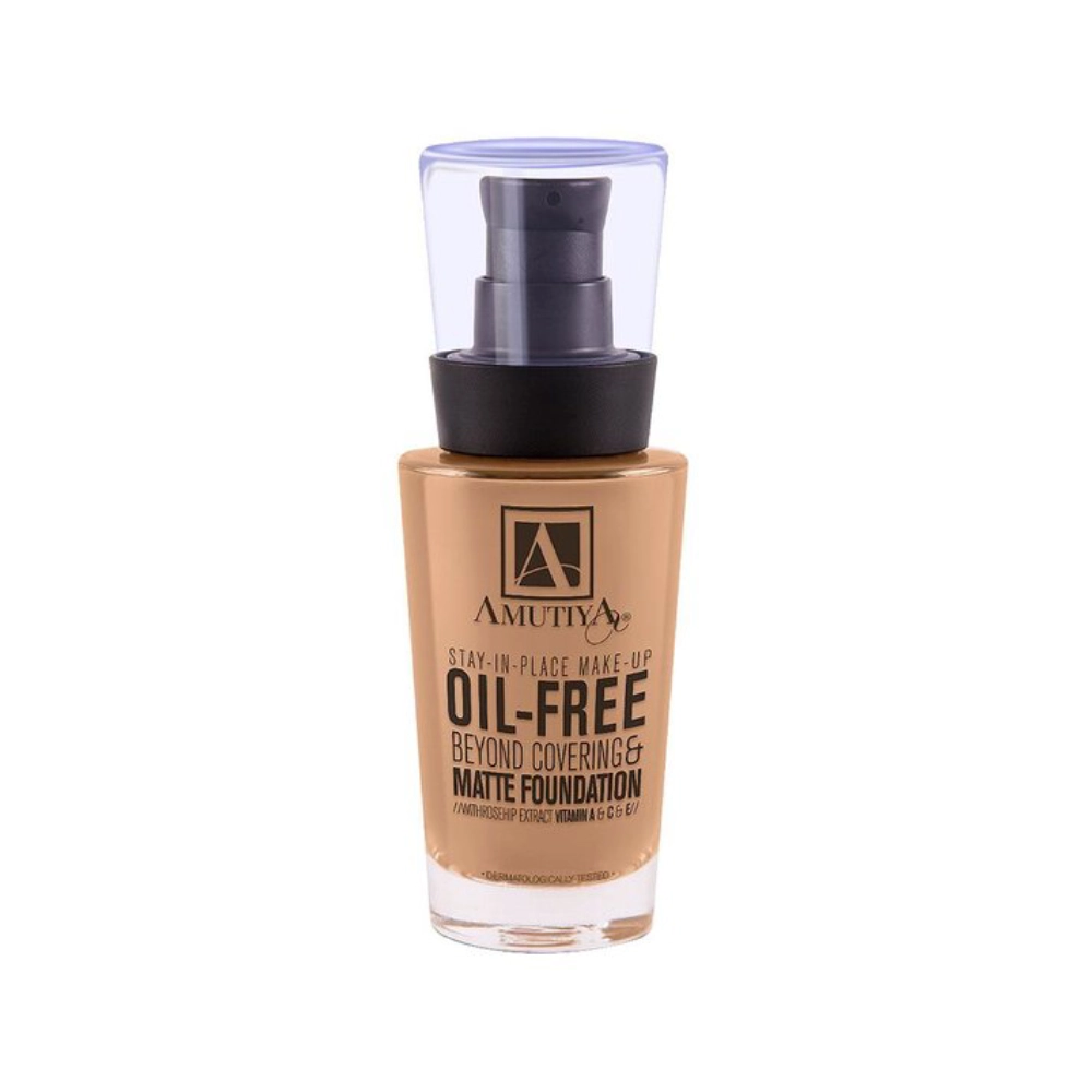 آموتیا گلد کرم پودر فاقد چربی شیشه ای مات Amutiya Oil Free Matte Foundation F 270