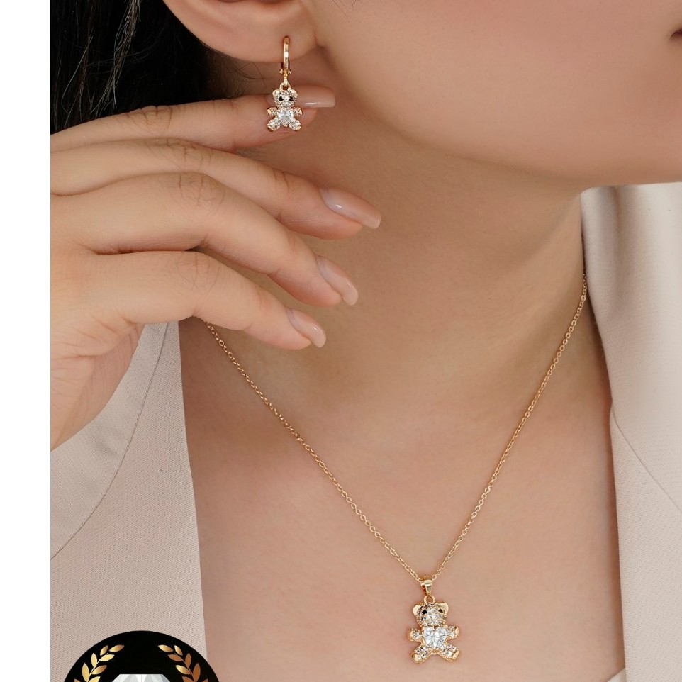 بدلیجات نیمست استیل رنگ ثابت طلایی فانتزی مارک YSX کدکالا 021245227340