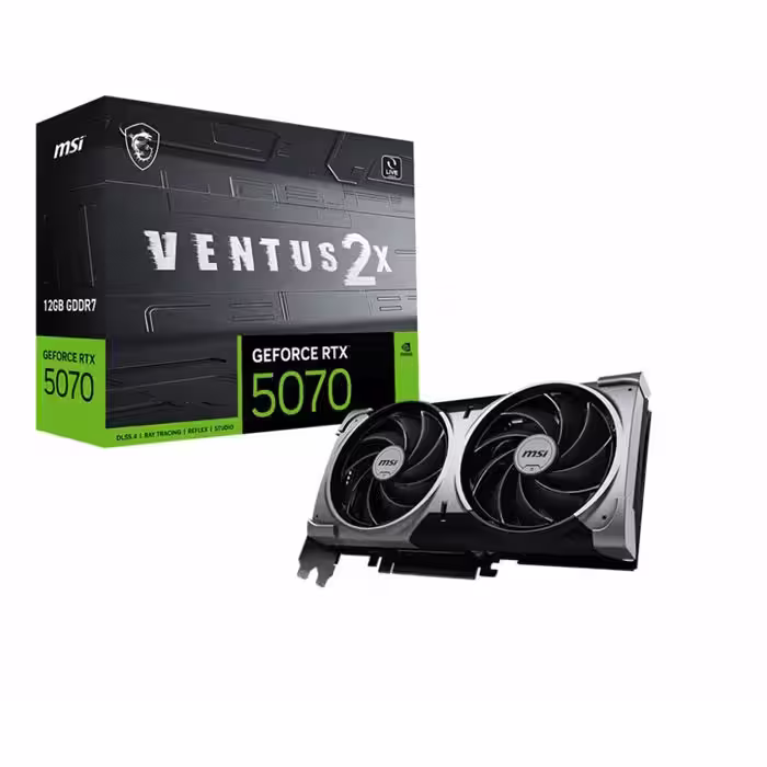 کارت گرافیک ام اس آی مدل GeForce RTX 5070 12GB VENTUS 2X