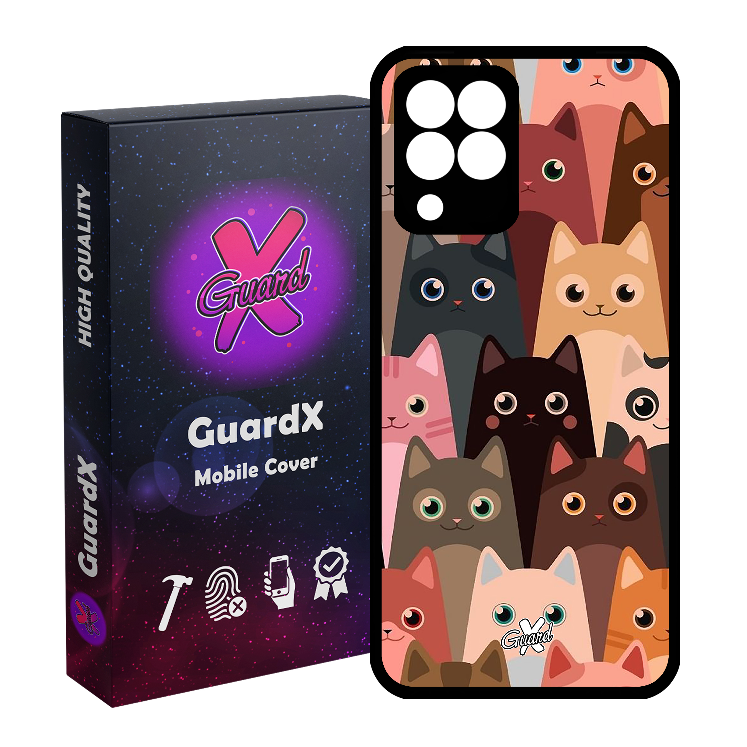 کاور گارد ایکس طرح Cat مدل Glass10067 مناسب برای گوشی موبایل سامسونگ Galaxy M33/M33 5G