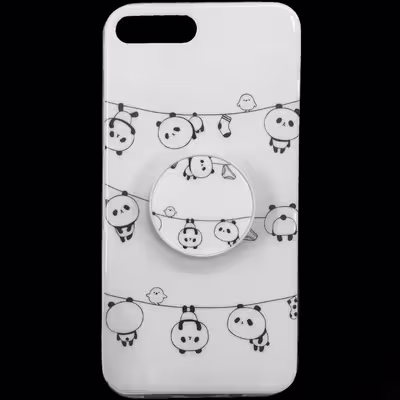 کاور مدل پاندا کد 7P مناسب برای گوشی موبایل اپل iphone 7plus / 8plus به همراه پایه نگهدارنده