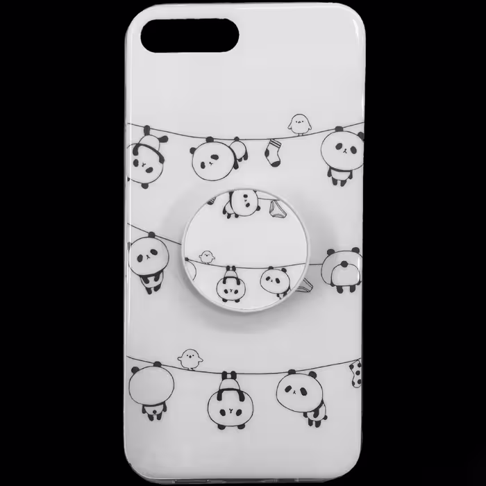 کاور مدل پاندا کد 7P مناسب برای گوشی موبایل اپل iphone 7plus / 8plus به همراه پایه نگهدارنده