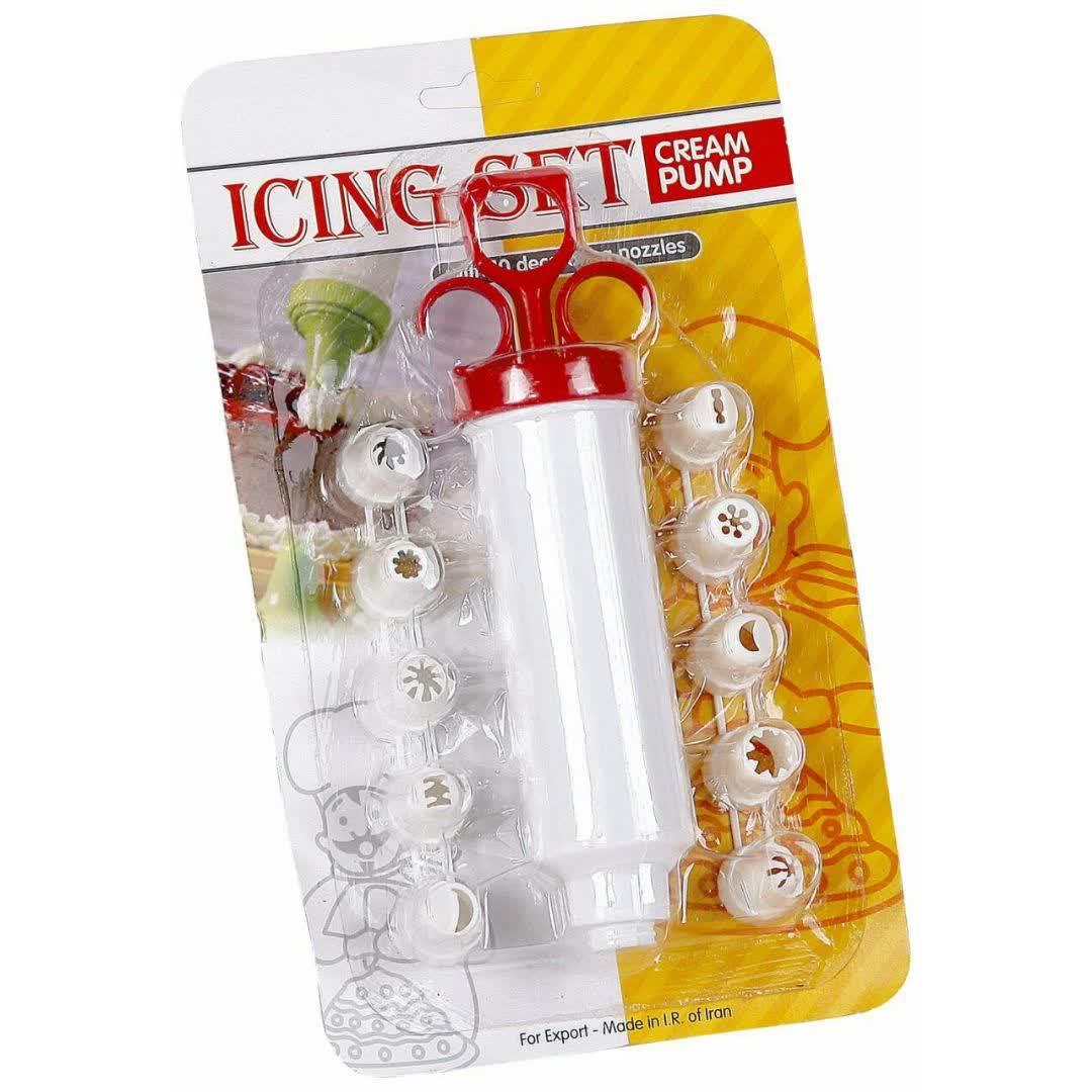 ابزار تزیین کیک مدل icing set بسته 11 عددی