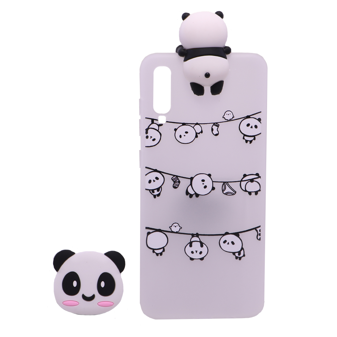  کاور مدل PANDA 01 مناسب برای گوشی موبایل سامسونگ Galaxy A70 به همراه پایه نگهدارنده