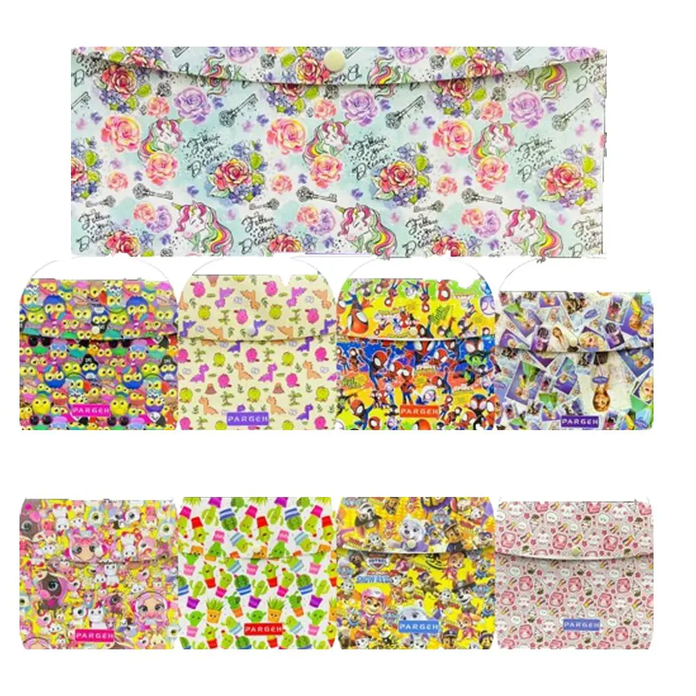 پوشه دکمه دار فانتزی A4