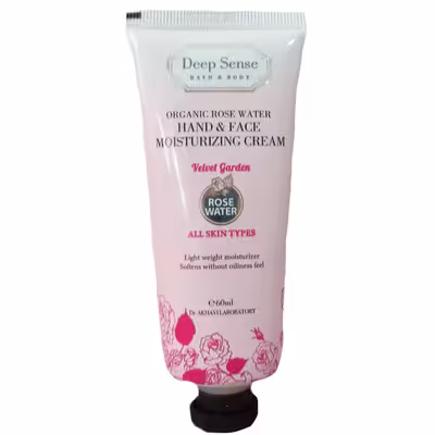 کرم مرطوب کننده دیپ سنس مدل Rose Water حجم 60 میلی لیتر