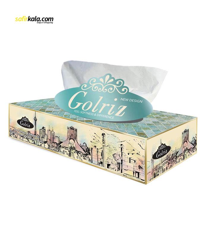 دستمال کاغذی 100 برگ گلریز مدل ایران