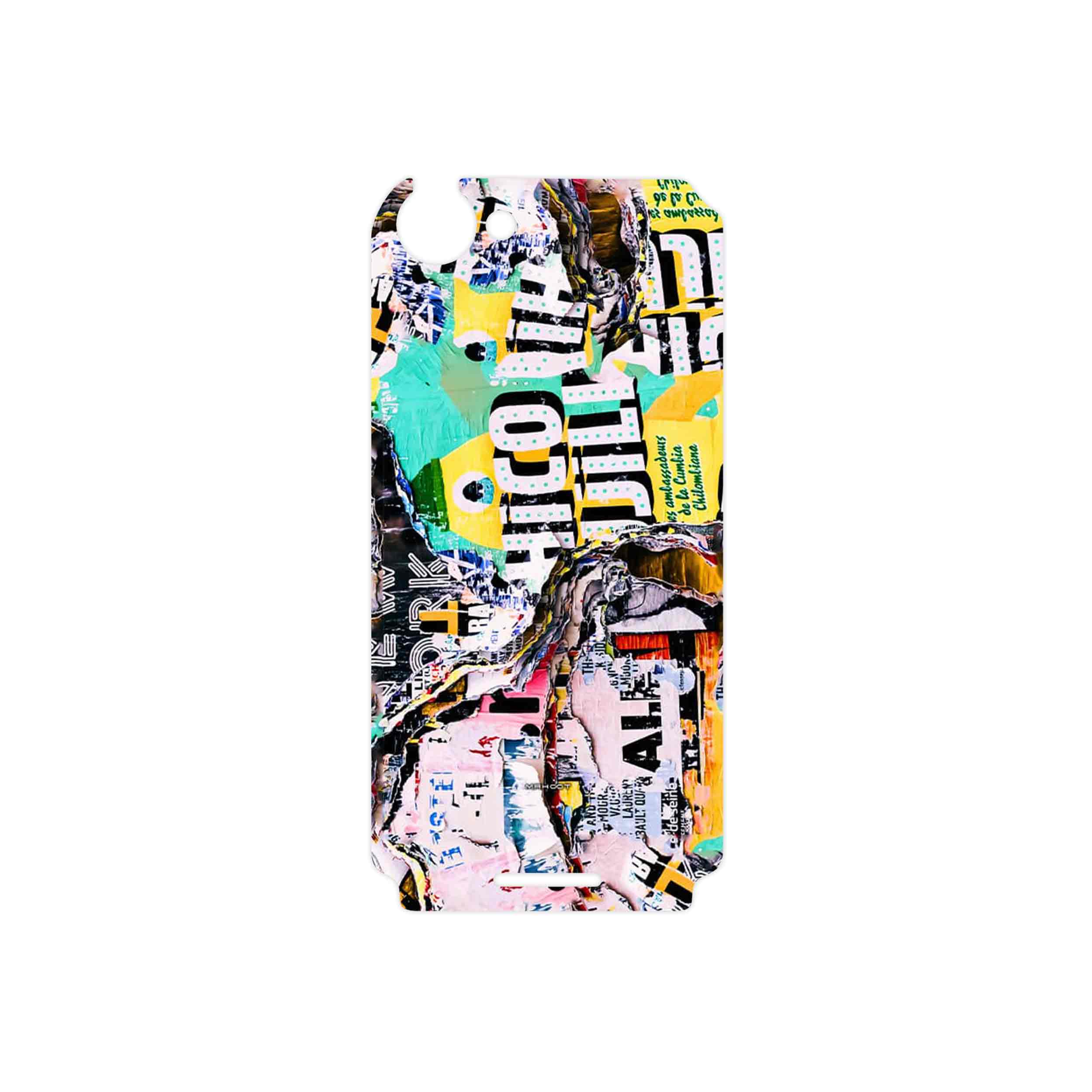 برچسب پوششی ماهوت مدل Collage of Teared Paper مناسب برای گوشی موبایل سونی Xperia L