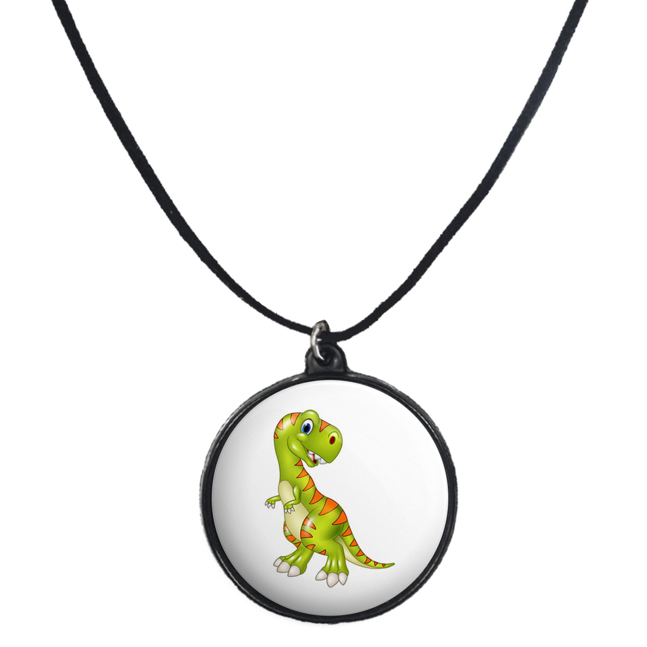 گردنبند پرمانه طرح دایناسورهای بامزه کد pmb.29746مدل دو طرفه