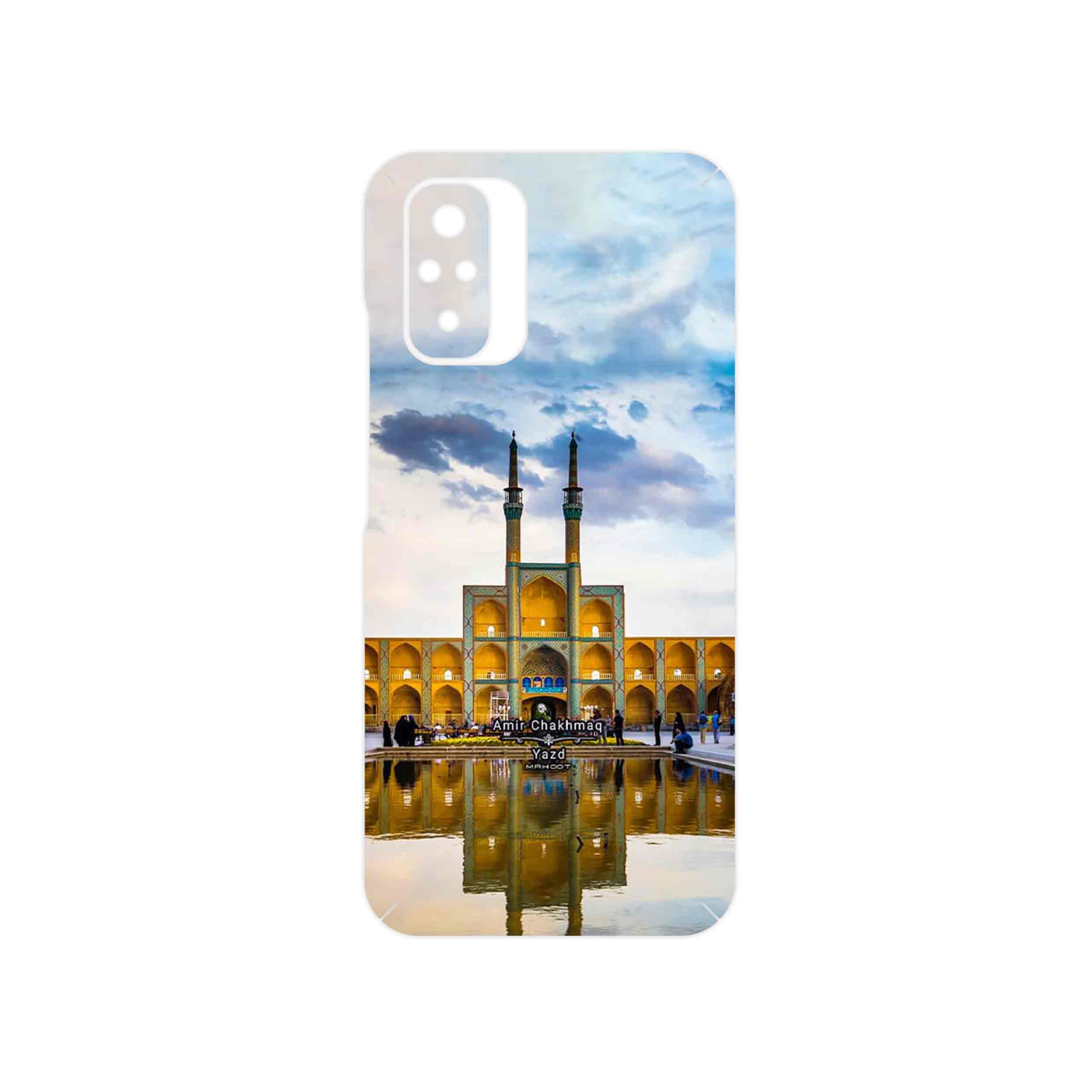 برچسب پوششی ماهوت مدل Amir Chakhmaq Square Yazd مناسب برای گوشی موبایل شیائومی Redmi Note 10