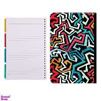 کلاسور طرح خط خطی کد 380 به همراه کاغذ کلاسور