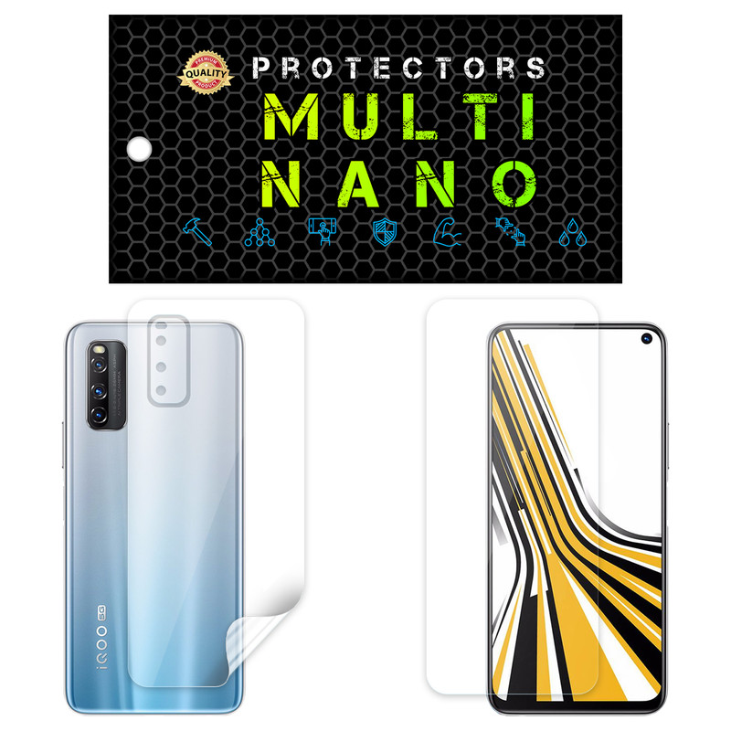 محافظ صفحه نمایش مولتی نانو مدل X-SFT مناسب برای گوشی موبایل ویوو iQOO Neo 3 5G به همراه محافظ پشت | کالا برتری