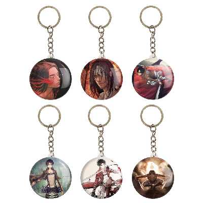 جاکلیدی خندالو مدل انیمه اتک آن تایتان Attack on Titan کد 1046A مجموعه 6 عددی