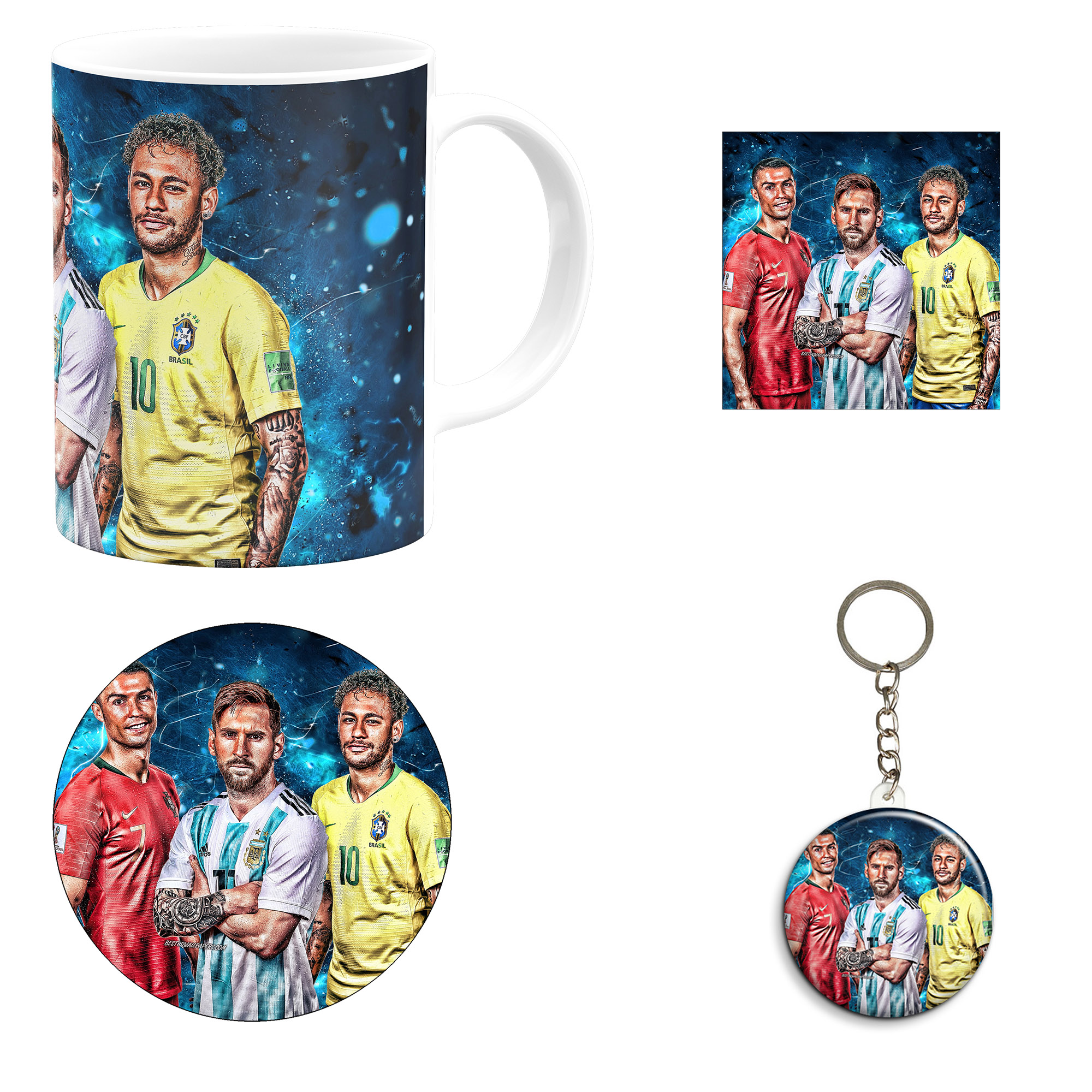 ست هدیه ماگ مدل لیونل مسی طرح Lionel Messi کد M2