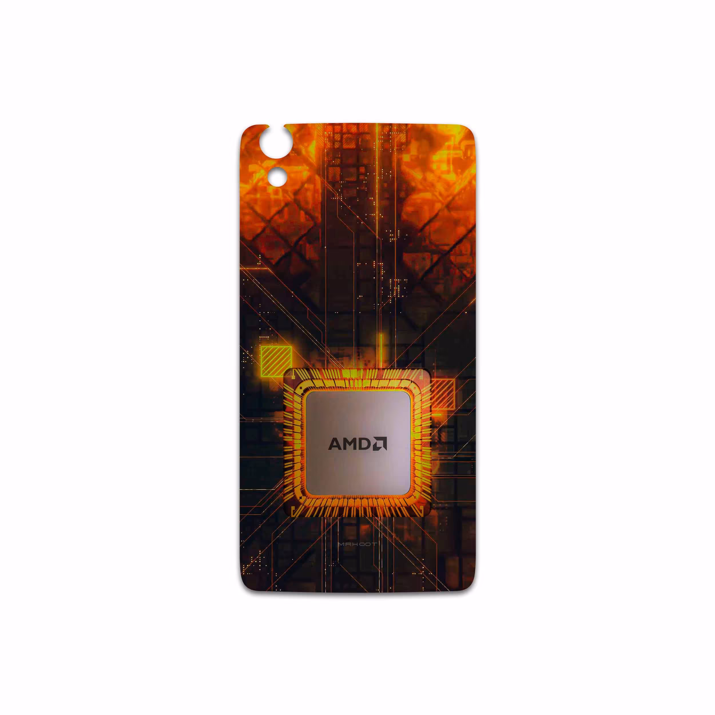 برچسب پوششی ماهوت مدل AMD Brand مناسب برای گوشی موبایل بلک بری DTEK 50