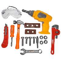 ست اسباب بازی ابزار مدل دریل کد 36778 مجموعه 18 عددی 