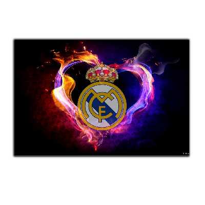 تابلو شاسی بکلیت طرح فوتبال لوگو باشگاه رئال مادرید مدل SH-S7286