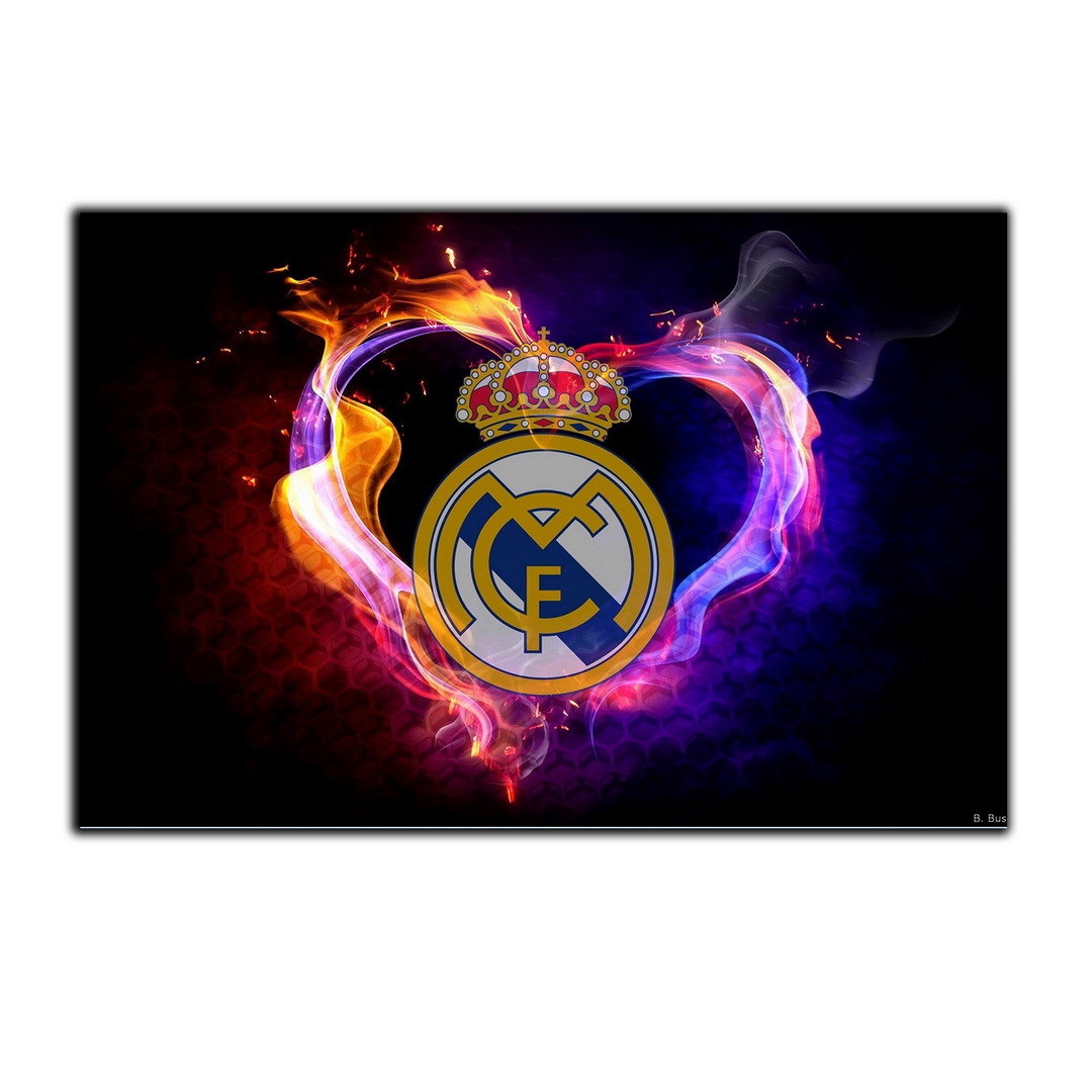 تابلو شاسی بکلیت طرح فوتبال لوگو باشگاه رئال مادرید مدل SH-S7286