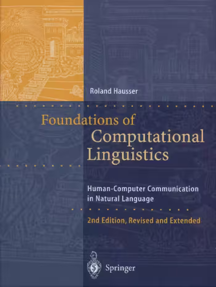 خرید و دانلود نسخه کامل کتاب Foundations of Computational Linguistics