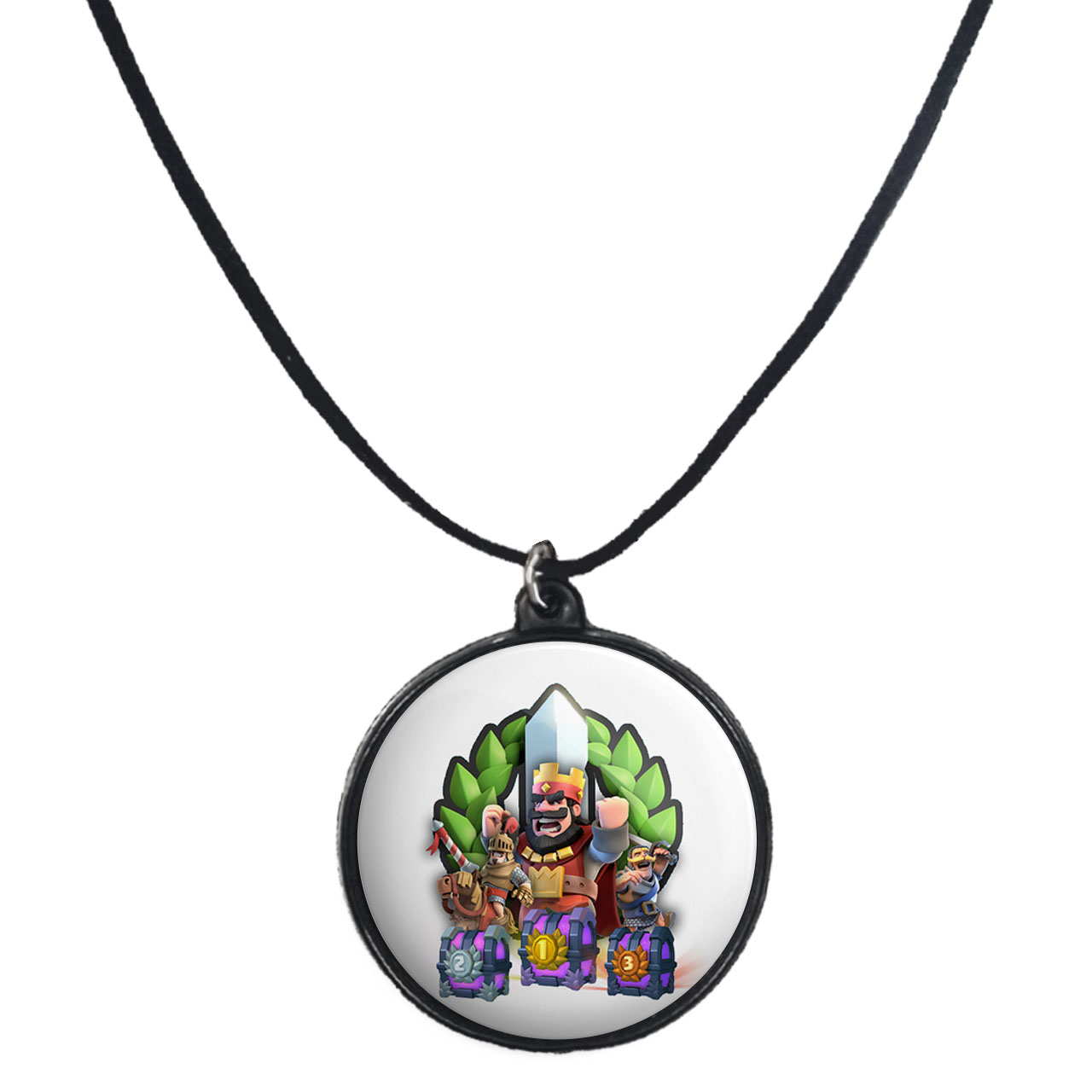 گردنبند پرمانه طرح clash کد pmb.26459 مدل دو طرفه