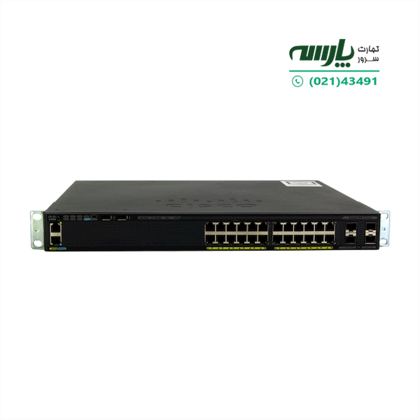 سوئیچ شبکه مدیریتی سیسکو 24 پورتی WS-C2960X-24TS-L