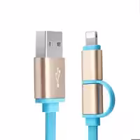 کابل تبدیل USB به لایتنینگ/microUSB ارلدام مدل ET-SS7 طول 1 متر