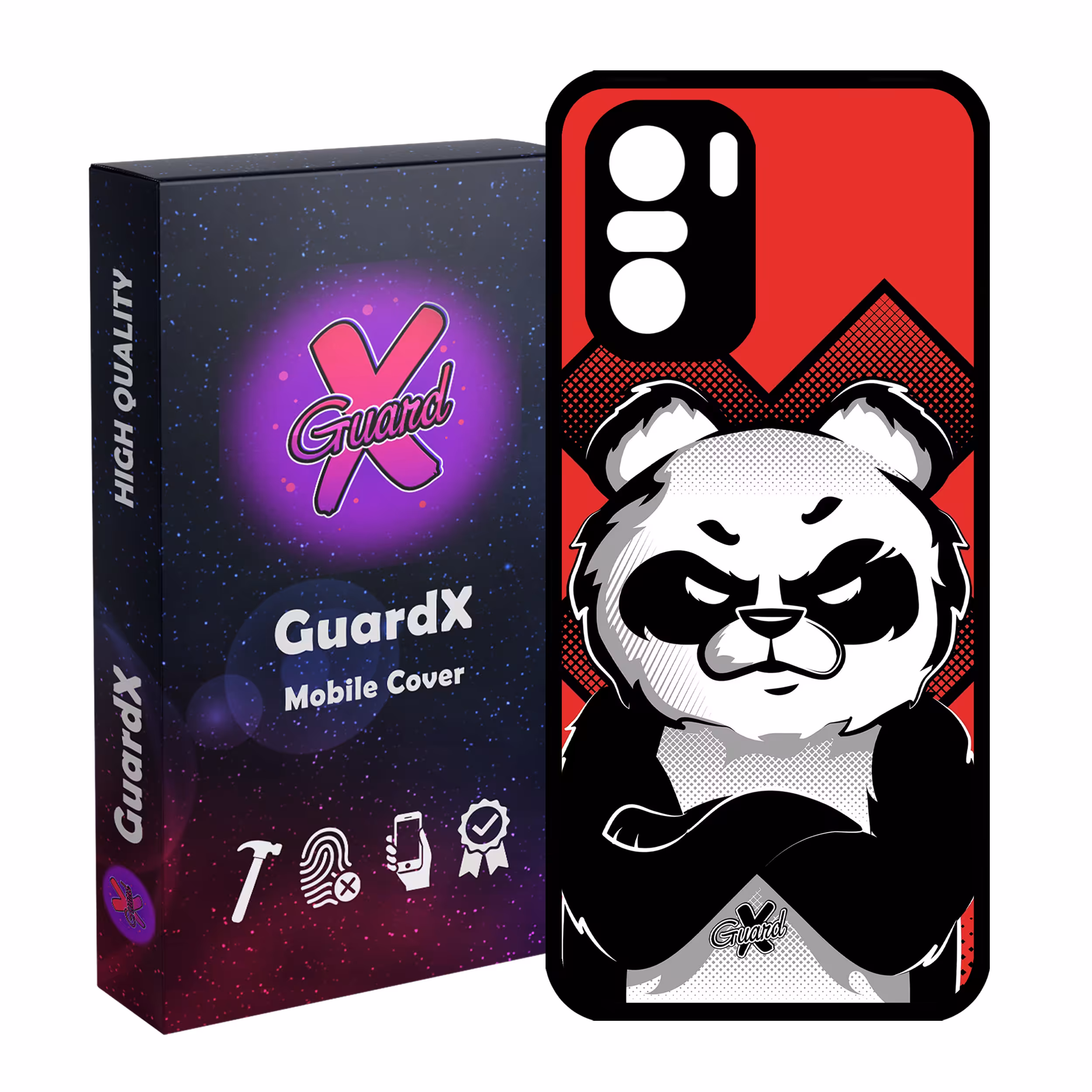 کاور گارد ایکس طرح Panda مدل Glass10301 مناسب برای گوشی موبایل شیائومی Poco F3/MI 11X/MI 11X Pro/Redmi K40/K40 Pro