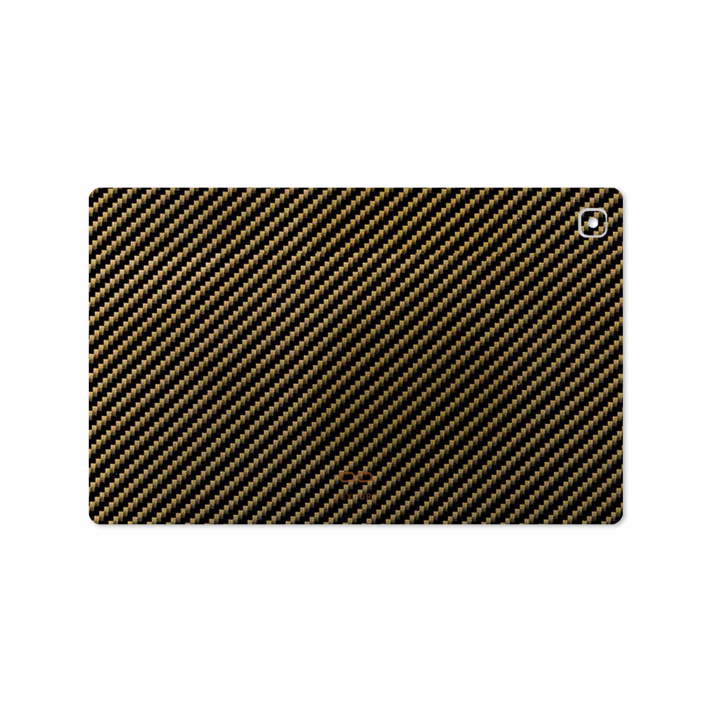 برچسب پوششی ماهوت مدل Glossy-Brown-Fiber مناسب برای تبلت سامسونگ Galaxy Tab A7 10.4 LTE 2020 T505