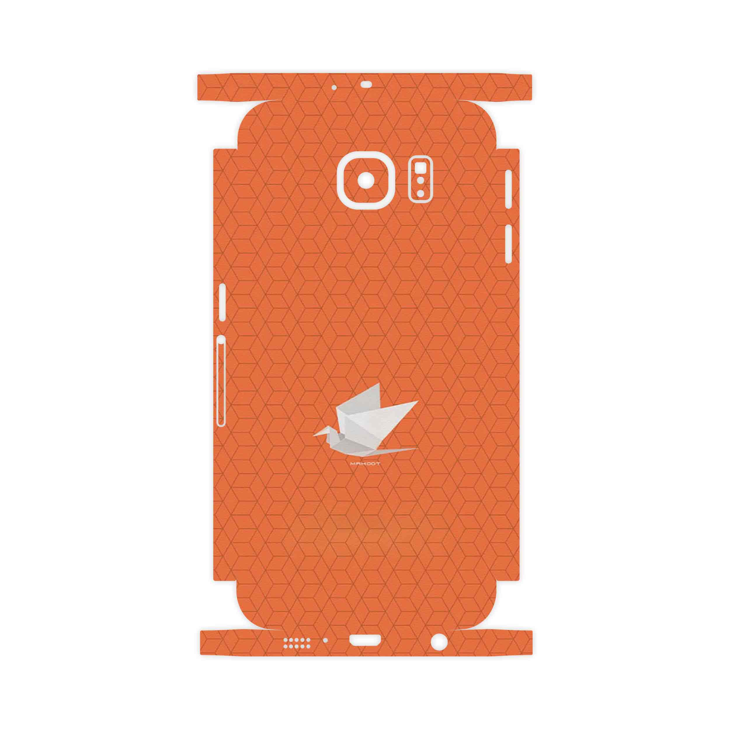 برچسب پوششی ماهوت مدل Minimalist origami bird-FullSkin مناسب برای گوشی موبایل سامسونگ Galaxy S6 Edge