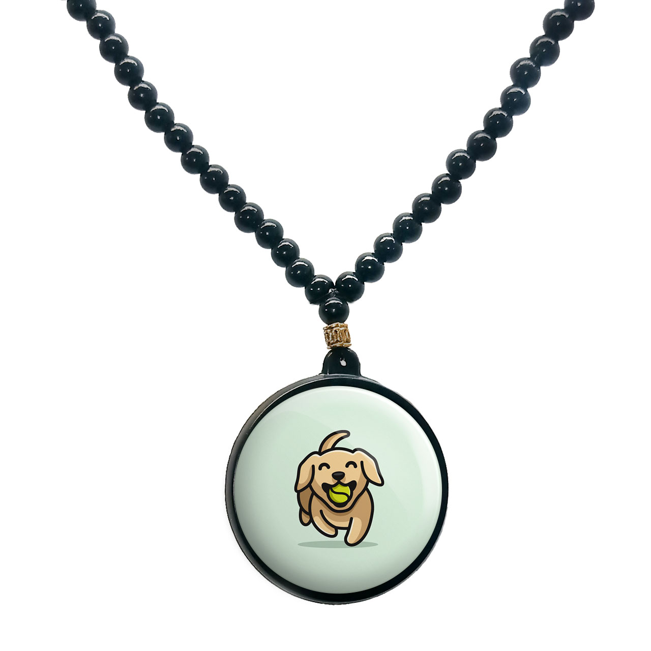 گردنبند پرمانه طرح حیوانات کیوت کد pmd.21502 مدل دو طرفه