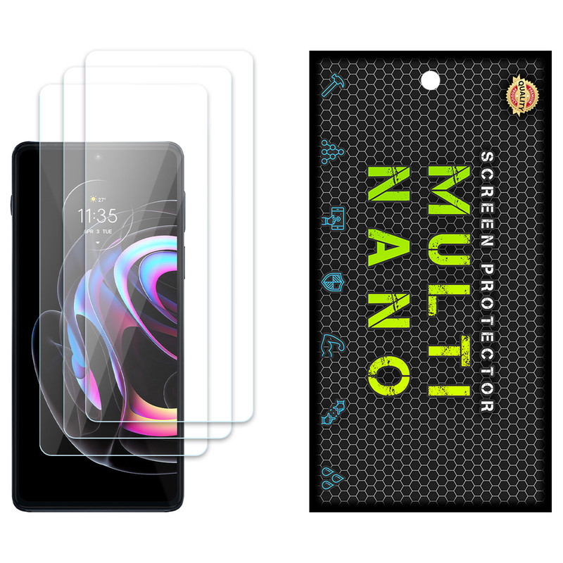 محافظ صفحه نمایش مولتی نانو مدل X-S3N مناسب برای گوشی موبایل موتورولا Edge 20 Pro بسته سه عددی | کالا برتری