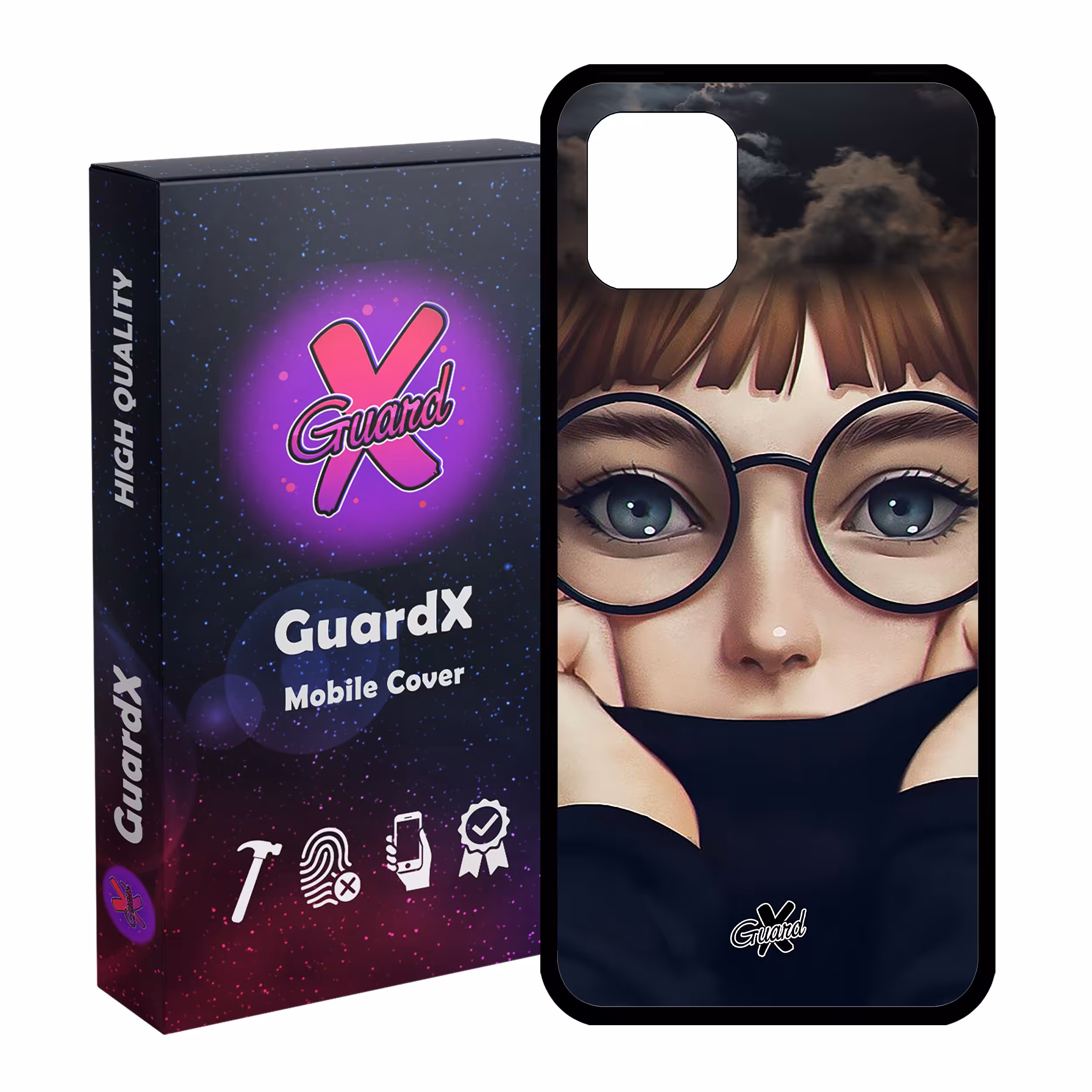 کاور گارد ایکس طرح Girl مدل Glass10040 مناسب برای گوشی موبایل سامسونگ Galaxy Note 10 Lite