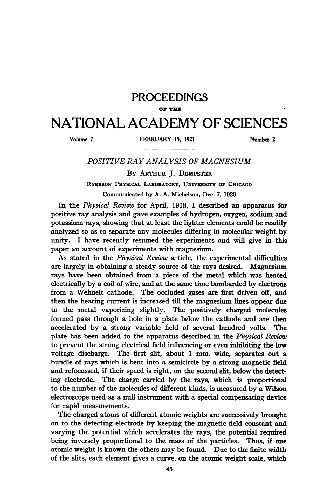 خرید و دانلود نسخه کامل کتاب Positive Ray Analysis of Magnesium